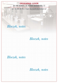 Bloczki, Notesy - Druk bloczków, notesów - Drukarnia Luxor