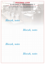 Bloczek, notes - Druk bloczków, notesów - Drukarnia Luxor